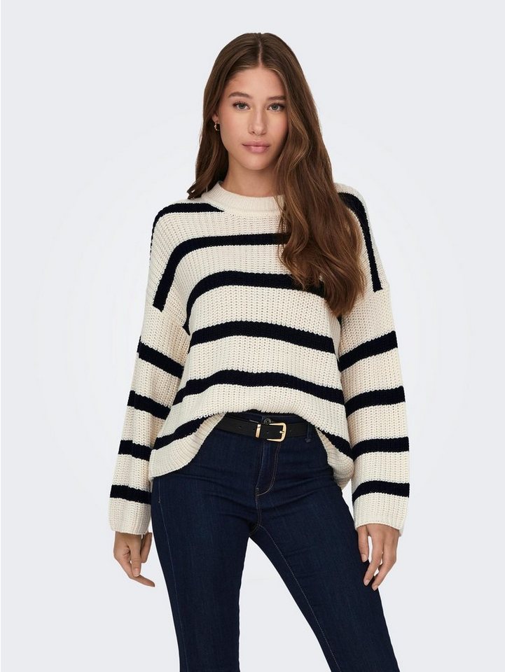 JACQUELINE de YONG Strickpullover Gestreift Strick Rundhals JDYJUSTY JDYJUSTY L/S STRIPE PULLOVER KNT NOOS von JACQUELINE de YONG