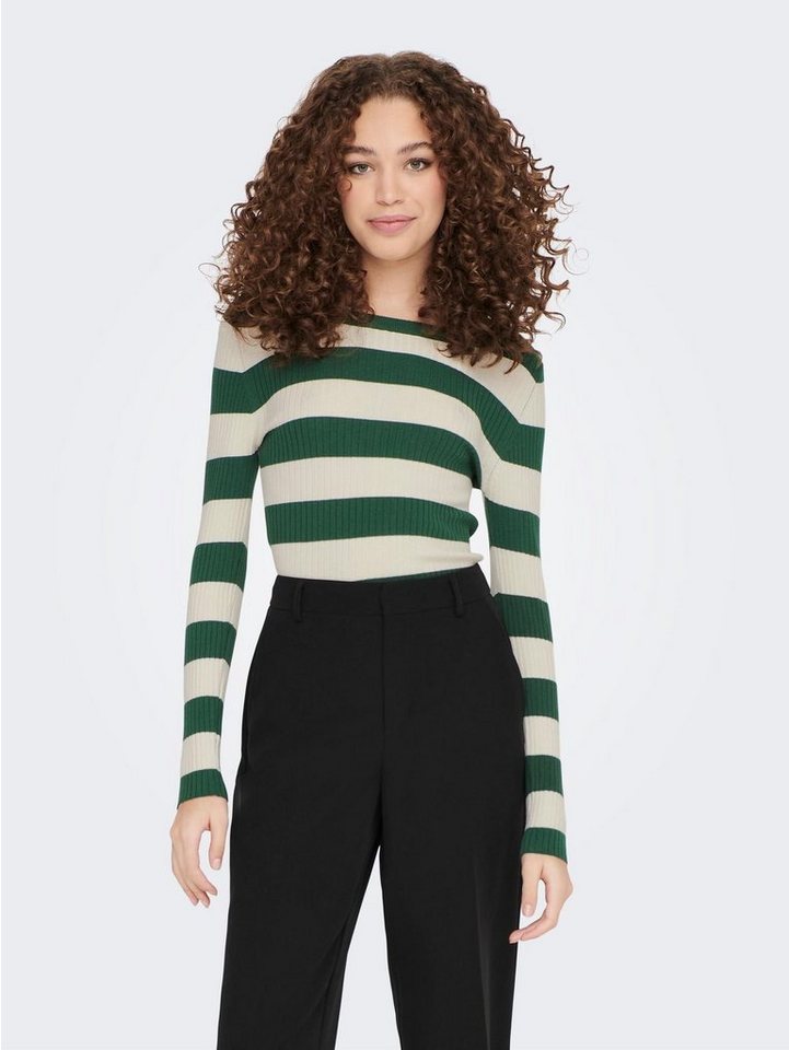 JACQUELINE de YONG Strickpullover JDYPLUM L/S O-NECK STRIPE PULLOVER KNT JACQUELINE de YONG Strickpullover JDYPLUM L/S O-NECK STRIPE PULLOVER KNT von JACQUELINE de YONG