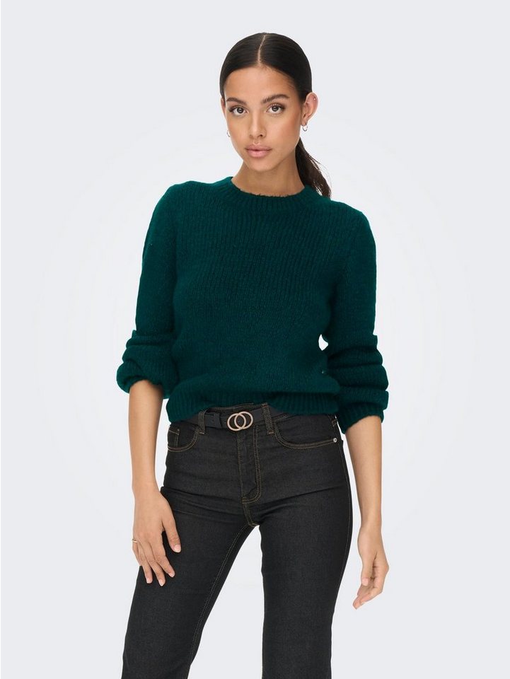 JACQUELINE de YONG Strickpullover Weicher Strickpullover Langarm Sweater JDYJOLA 6158 in Grün-2 von JACQUELINE de YONG