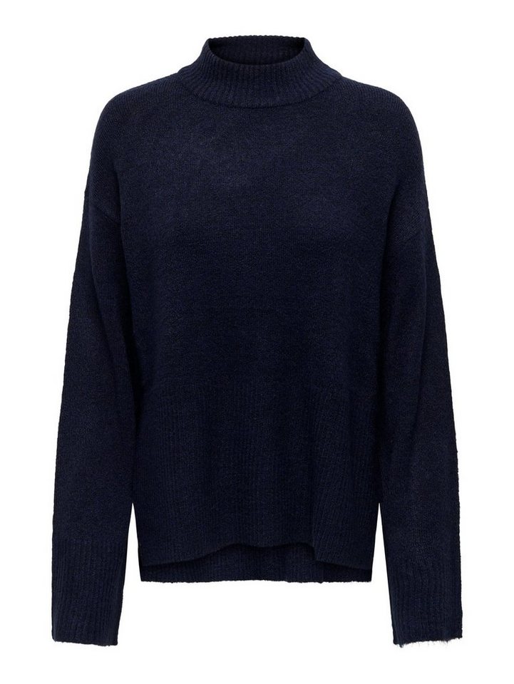 JACQUELINE de YONG Strickpullover Pullover Flauschiger Stehkragen Sweater Gestrickt JDYJOLA 6386 in Navy von JACQUELINE de YONG