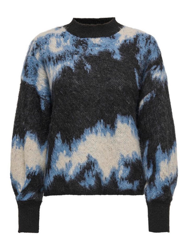 JACQUELINE de YONG Strickpullover Strickpullover Weich Rundhals Langarm Tiefe Schultern JDYAVA LIFE L/S JACQ PULLOVER KNT von JACQUELINE de YONG