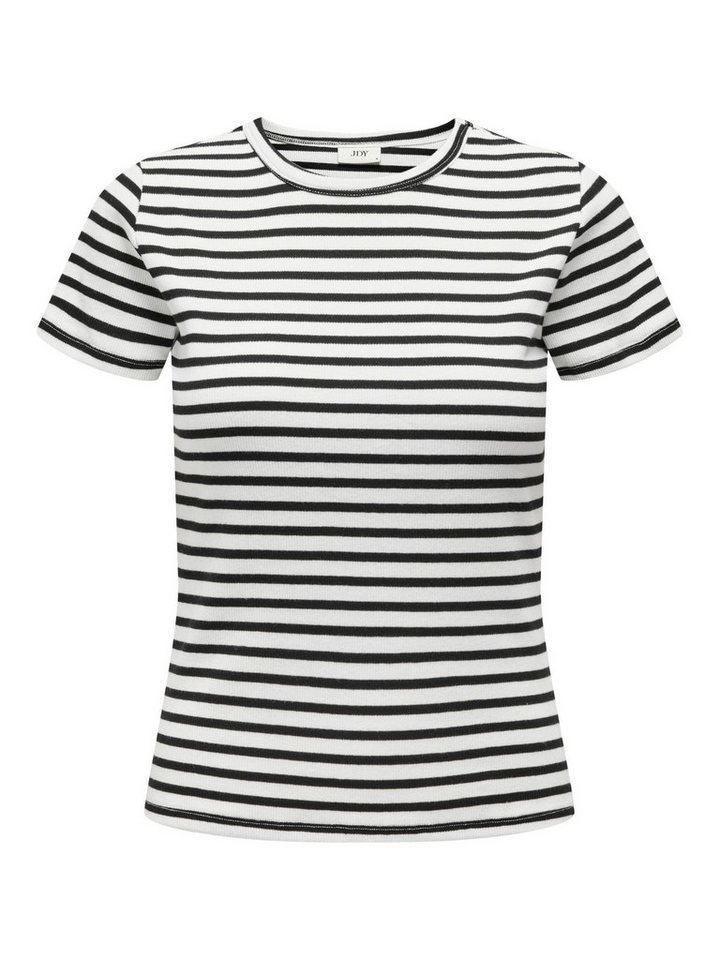 JACQUELINE de YONG T-Shirt Gestreiftes Basic Rundhals Oberteil JDYSOLAR JDYSOLAR S/S O NECK TOP JRS NOOS von JACQUELINE de YONG