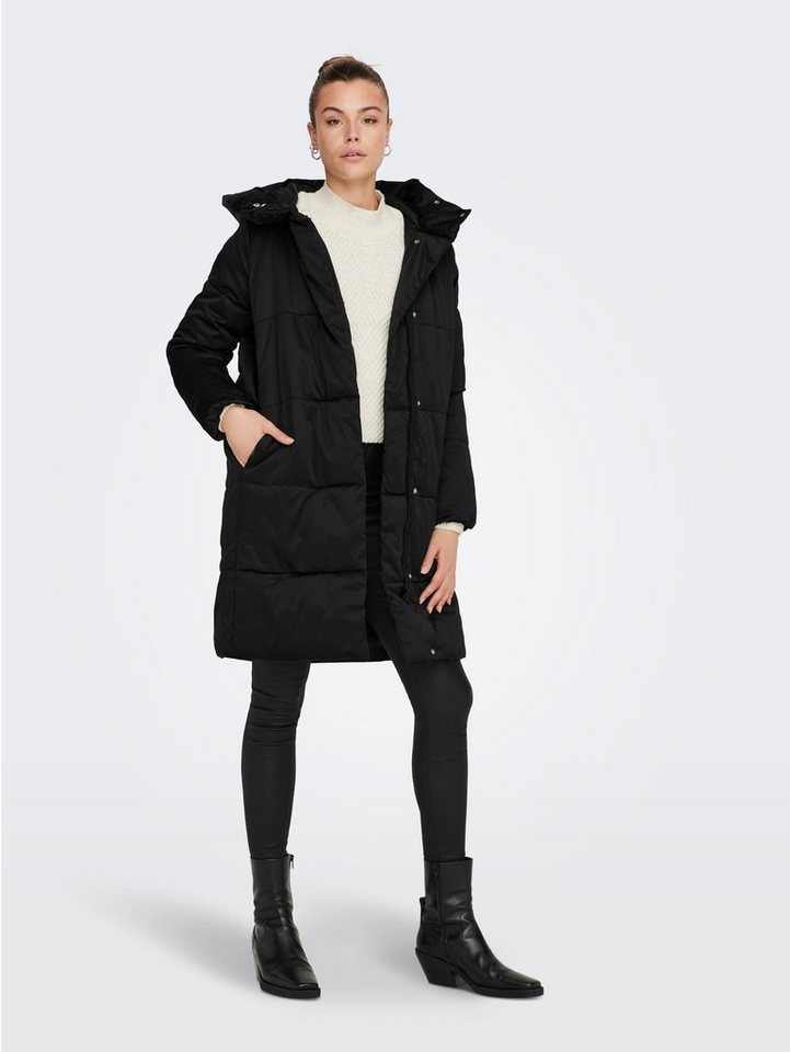 JACQUELINE de YONG Winterjacke Wattierter Steppmantel Puffer Winter Jacke JDYMUSTANG 7002 in Schwarz von JACQUELINE de YONG