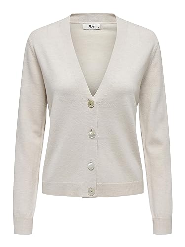 JACQUELINE de YONG Female Strickjacke Langärmeliger (DE/NL/SE/PL, Alphanumerisch, M, Regular, Regular, Whitecap Gray) von JACQUELINE de YONG