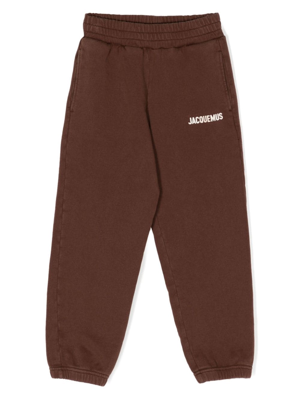 JACQUEMUS L'ENFANT Jogginghose mit Logo-Print - Braun von JACQUEMUS L'ENFANT