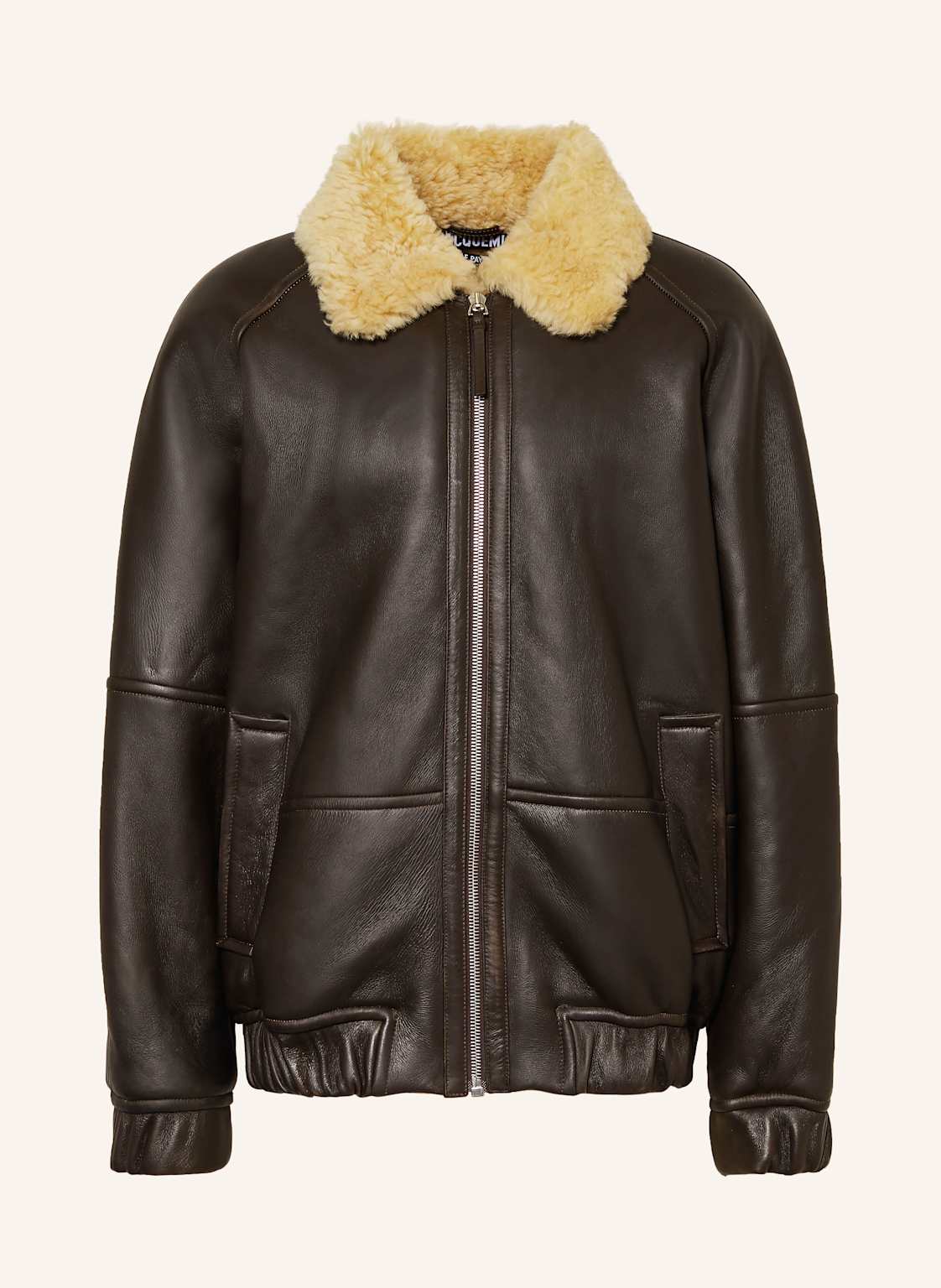 Jacquemus Lederjacke Le Bombardier braun von JACQUEMUS