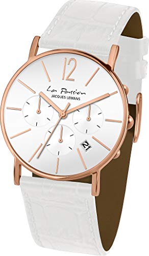 JACQUES LEMANS Damen Analog Quarz Uhr LP-123M von JACQUES LEMANS