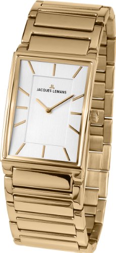 JACQUES LEMANS Damen-Armbanduhr XS Analog Quarz Edelstahl beschichtet 1-1755D von JACQUES LEMANS