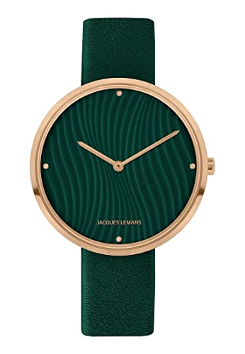 JACQUES LEMANS Damen-Uhren Analog Quarz One Size, Grün 32017057 von JACQUES LEMANS