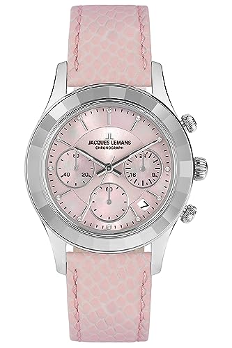 JACQUES LEMANS Damenuhr Chronograph Rosa 1-2151D von JACQUES LEMANS