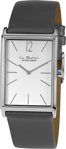 JACQUES LEMANS Damenuhr Heerrenuhr La Passion Lederarmband massiv Edelstahl LP-126H von JACQUES LEMANS