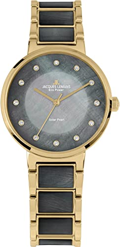 JACQUES LEMANS Eco Power 1-2108E Damenarmbanduhr von JACQUES LEMANS