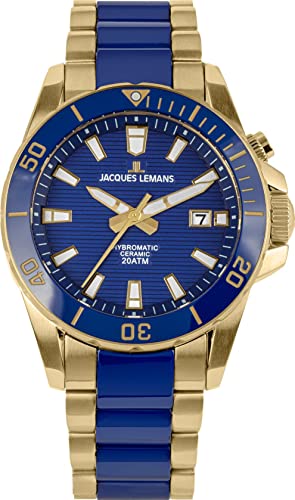 JACQUES LEMANS Herren Analog Quarz Uhr mit Edelstahl Armband mid-39585 JACQUES LEMANS Herren Analog Quarz Uhr mit Edelstahl Armband mid-39585 von JACQUES LEMANS