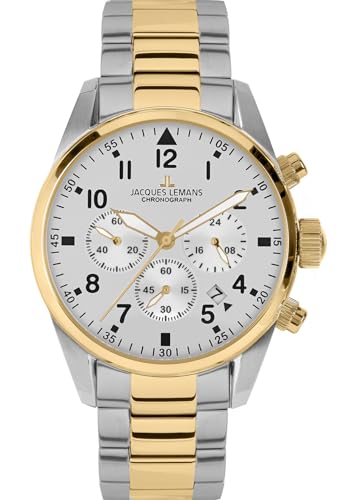 JACQUES LEMANS Chronograph für Herren Sport Bicolor 42-2G von JACQUES LEMANS