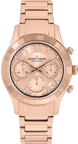 JACQUES LEMANS Damenuhr Venice Metallband Chronograph 1-2151I JACQUES LEMANS Damenuhr Venice Metallband Chronograph 1-2151I von JACQUES LEMANS