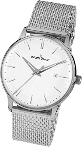 Jacques Lemans Damen-Armbanduhr Retro Classic Analog Quarz Edelstahl N-216E von JACQUES LEMANS