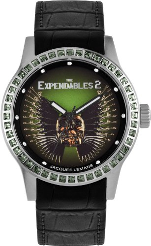 Jacques Lemans Damen-Armbanduhr The Expendables 2 Analog Quarz Leder E-225 von JACQUES LEMANS