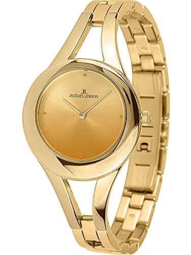 Jacques Lemans Damenuhr Paris Goldfarben 1-2071C von JACQUES LEMANS