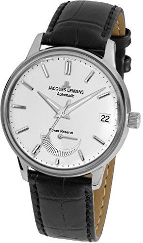Jacques Lemans Herren Analog Automatik Uhr mit Leder Armband N-222A von JACQUES LEMANS
