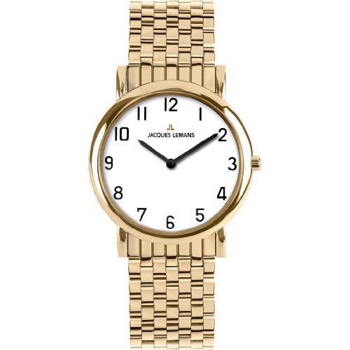 Jacques Lemans Herren Analog Quarz Smart Watch Armbanduhr mit Edelstahl Armband 1-1369N von JACQUES LEMANS