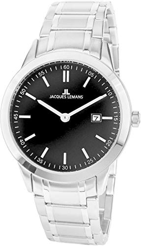 JACQUES LEMANS Herren Analog Quarz Uhr 1-2096A von JACQUES LEMANS