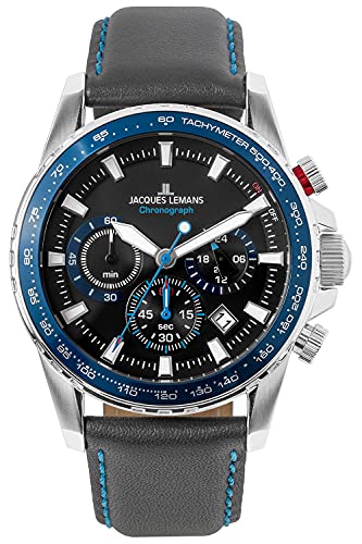 Jacques Lemans Herrenuhr Chronograph Liverpool Blau 1-2099B von JACQUES LEMANS