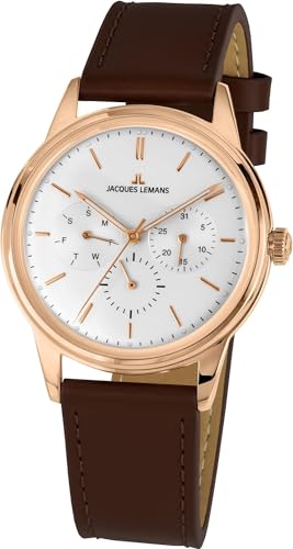 JACQUES LEMANS Unisex Analog Quarz Uhr 1-2061E von JACQUES LEMANS