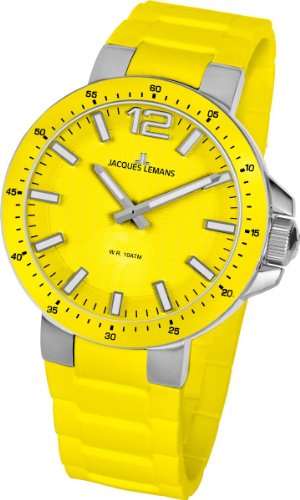 Jacques Lemans Unisex-Armbanduhr Milano Analog Silikon 1-1709E von JACQUES LEMANS