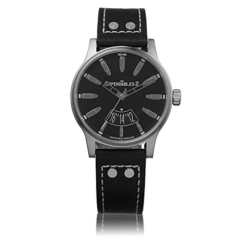 Jacques Lemans Unisex-Armbanduhr The Expendables 2 Analog Quarz Leder E-223 von JACQUES LEMANS