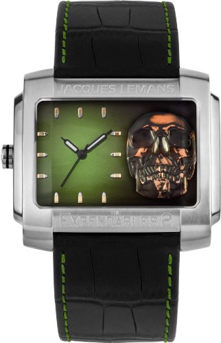 Jacques Lemans Unisex-Armbanduhr The Expendables 2 Analog Quarz Leder E-224 von JACQUES LEMANS