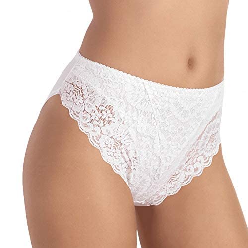 JADEA 6 Stück Damen Slip mit Spitze Art. 791 L von JADEA