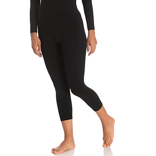 JADEA Capri-Leggings aus elastischer Baumwolle., Schwarz S von JADEA