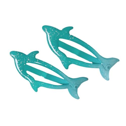 JADEWaa 1 Paar Delfin-Kopfbedeckung, Kopfschmuck, seitliche Haarspangen, Haarspangen für Mädchen, Kinder, Haarspangen von JADEWaa