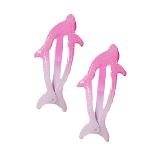 JADEWaa 1 Paar Delfin-Kopfbedeckung, Kopfschmuck, seitliche Haarspangen, Haarspangen für Mädchen, Kinder, Haarspangen von JADEWaa