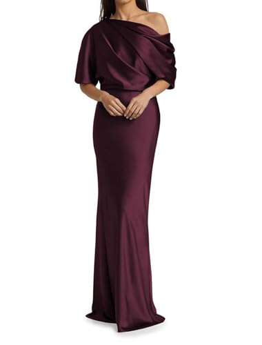 JAEDEN Brautmutterkleider Lang Satin Abendkleider Meerjungfrauen Hochzeitsgast Kleid mit Ärmel Dunkles Burgunder 38 JAEDEN Brautmutterkleider Lang Satin Abendkleider Meerjungfrauen Hochzeitsgast Kleid mit Ärmel Dunkles Burgunder 38 von JAEDEN