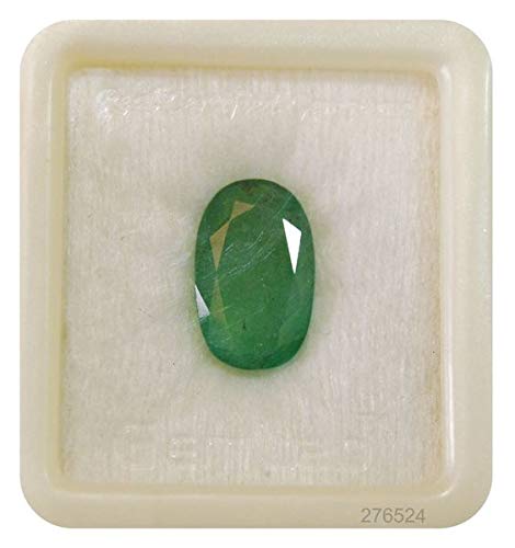 JAGDAMBA GEMS 7,25 Ratti bis 7,50 Ratti Natürlicher brasilianischer zertifizierter Smaragd/Panna-Edelstein für Männer und Frauen, natürlicher Smaragd Panna loser Edelstein, Smaragd, Natürlicher JAGDAMBA GEMS 7,25 Ratti bis 7,50 Ratti Natürlicher brasilianischer zertifizierter Smaragd/Panna-Edelstein für Männer und Frauen, natürlicher Smaragd Panna loser Edelstein, Smaragd, Natürlicher von JAGDAMBA GEMS