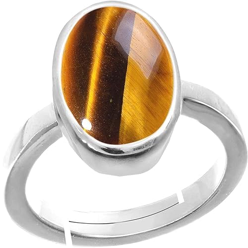 JAGDAMBA GEMS Lab Certified 100% Natural 4.74 Karat Tigerauge Adjustable Ring Origional Chiti Precious Gemstone Unheated and Untreated Rashi Ratna Men and Women, Versilbert, Tigerauge JAGDAMBA GEMS Lab Certified 100% Natural 4.74 Karat Tigerauge Adjustable Ring Origional Chiti Precious Gemstone Unheated and Untreated Rashi Ratna Men and Women, Versilbert, Tigerauge von JAGDAMBA GEMS