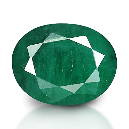 JAGDAMBA GEMS Natürlicher Smaragdstein, 7,25 Ratti/6,62 Karat grüner loser zertifizierter Smaragd/Panna-Edelstein für Herren und Damen, natürlicher Smaragd Panna loser Edelstein, Smaragd, Natürlicher JAGDAMBA GEMS Natürlicher Smaragdstein, 7,25 Ratti/6,62 Karat grüner loser zertifizierter Smaragd/Panna-Edelstein für Herren und Damen, natürlicher Smaragd Panna loser Edelstein, Smaragd, Natürlicher von JAGDAMBA GEMS