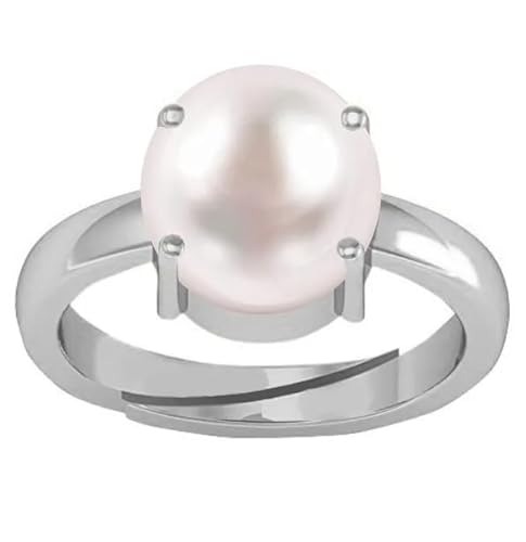 JAGDAMBA GEMS Pearl 16,25 Ratti / 15,75 Karat natürlicher Perlen-Edelstein, original zertifiziert, verstellbarer Ring, Natürlicher Moti-Perlen-Edelstein, Perle JAGDAMBA GEMS Pearl 16,25 Ratti / 15,75 Karat natürlicher Perlen-Edelstein, original zertifiziert, verstellbarer Ring, Natürlicher Moti-Perlen-Edelstein, Perle von JAGDAMBA GEMS