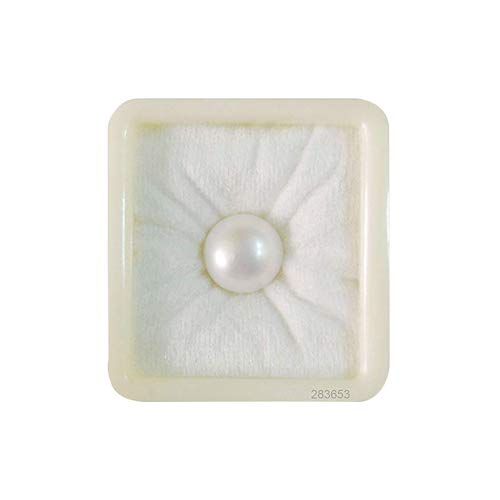 JAGDAMBA GEMS Weißer zertifizierter Perlen-Moti-Edelstein für Männer und Frauen (10,25 Ratti), free size, Lose Edelsteine, Perle von JAGDAMBA GEMS