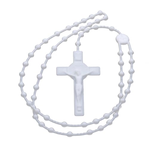 JAGTRADE Rosenkranz-Perlen, leuchtende nachtleuchtende Halsketten, Katholizismus, religiöser Schmuck, Party-Geschenk zum Gebet, Kunststoff JAGTRADE Rosenkranz-Perlen, leuchtende nachtleuchtende Halsketten, Katholizismus, religiöser Schmuck, Party-Geschenk zum Gebet, Kunststoff von JAGTRADE