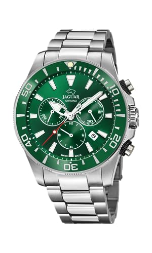 JAGUAR J861/4 Executive Collection Watch 43.5 mm Green with Steel Strap for Men von JAGUAR