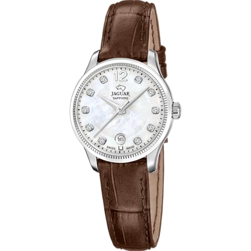 JAGUAR Uhr Für Damen J1046/2 Acamar Silber Edelstahl Case BraunLeder Band JAGUAR Uhr Für Damen J1046/2 Acamar Silber Edelstahl Case BraunLeder Band von JAGUAR