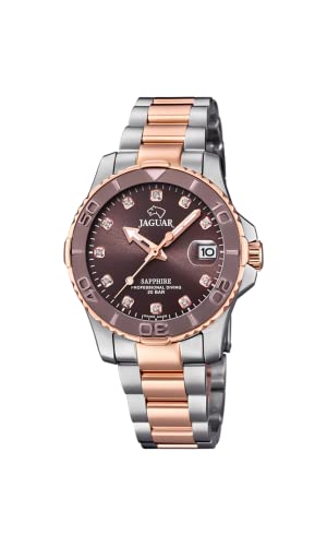 JAGUAR Woman Collection Model J871/2 Watch, 34mm Brown case with Steel Bronze Strap for Lady JAGUAR Woman Collection Model J871/2 Watch, 34mm Brown case with Steel Bronze Strap for Lady von JAGUAR