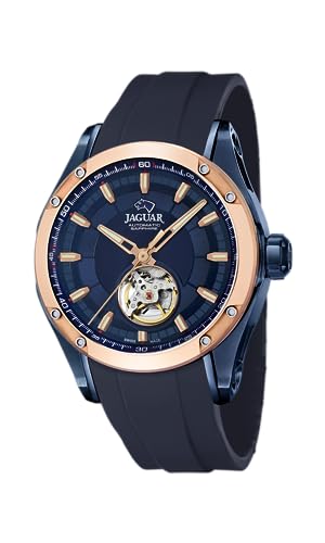 JAGUAR Uhr Für Herren J812/1 Automatico Multi Edelstahl Case BlauSilikon Band von JAGUAR