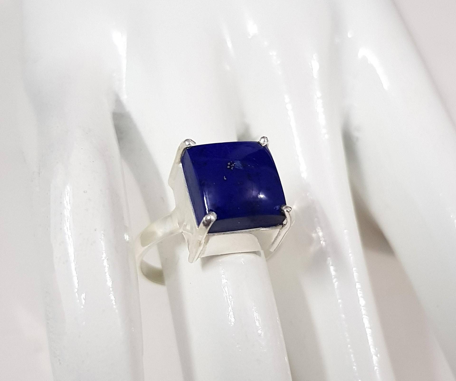 Blauer Lapislazuli 925 Sterlingsilber-Handgefertigter Ring, Silberner Lapisring Für Frauen, Geschenke von JAGemsJewelry