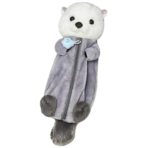 JAHEMU Plüsch Seeotter Federmäppchen Niedliche Plüschtier Mäppchen Seeotter Federtasche Kinder Schreibwaren Tasche Pencil Case Bleistift Taschen Schreibwaren Organizer JAHEMU Plüsch Seeotter Federmäppchen Niedliche Plüschtier Mäppchen Seeotter Federtasche Kinder Schreibwaren Tasche Pencil Case Bleistift Taschen Schreibwaren Organizer von JAHEMU