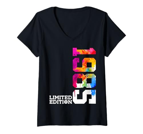 Damen 40. GEBURTSTAG LIMITED EDITION 1985 T-Shirt mit V-Ausschnitt Damen 40. GEBURTSTAG LIMITED EDITION 1985 T-Shirt mit V-Ausschnitt von JAHRGANG 1985 OUTFIT ZUM 40. GEBURTSTAG