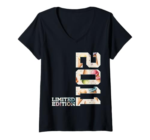 Damen Sommer 14 Jahre Limited Edition 2011 EIS 14. Geburtstag T-Shirt mit V-Ausschnitt Damen Sommer 14 Jahre Limited Edition 2011 EIS 14. Geburtstag T-Shirt mit V-Ausschnitt von JAHRGANG 2011 OUTFIT ZUM 14. GEBURTSTAG