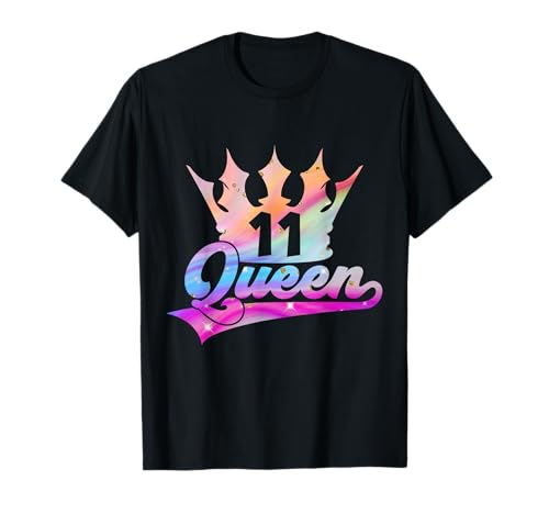 SWEET 11 QUEEN MÄDCHEN 11. GEBURTSTAG T-Shirt von JAHRGANG 2012 GESCHENK ZUM 11. GEBURTSTAG